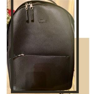 Lacoste Leather Backpack